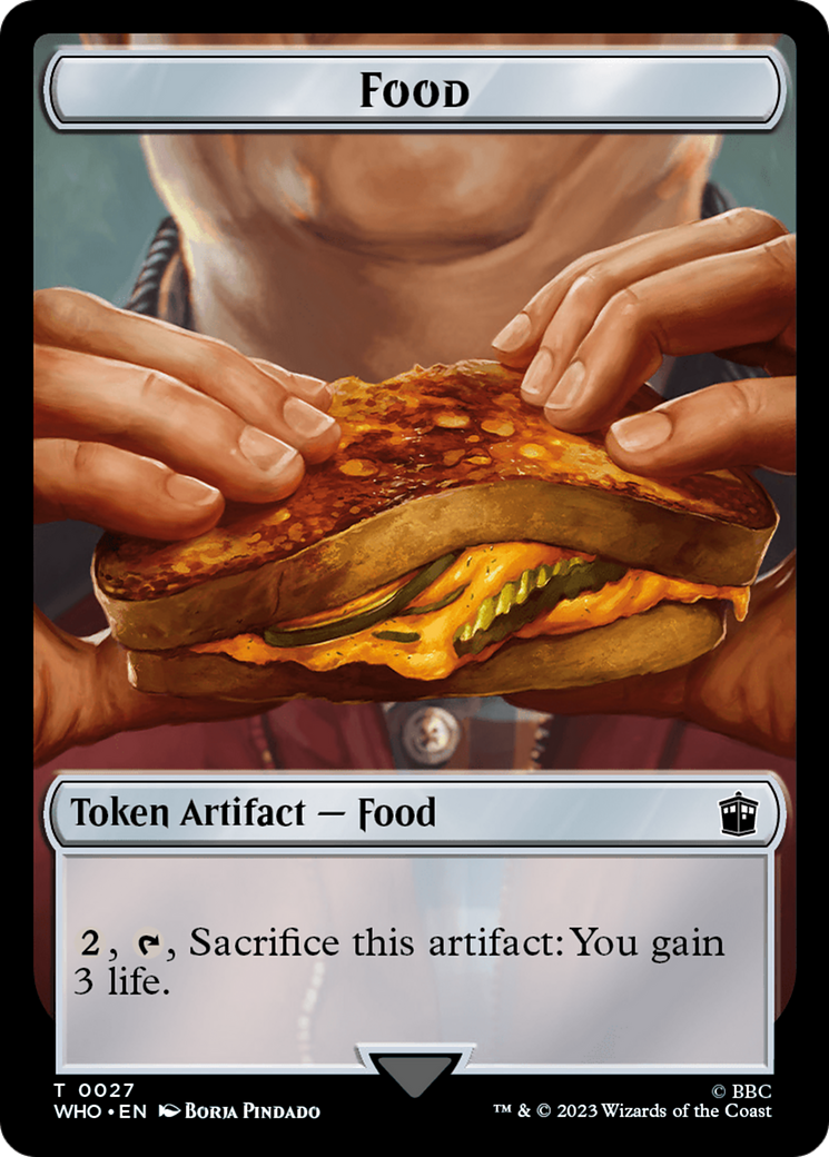 Human Noble // Food (0027) Double-Sided Token [Doctor Who Tokens] - Destination Retro