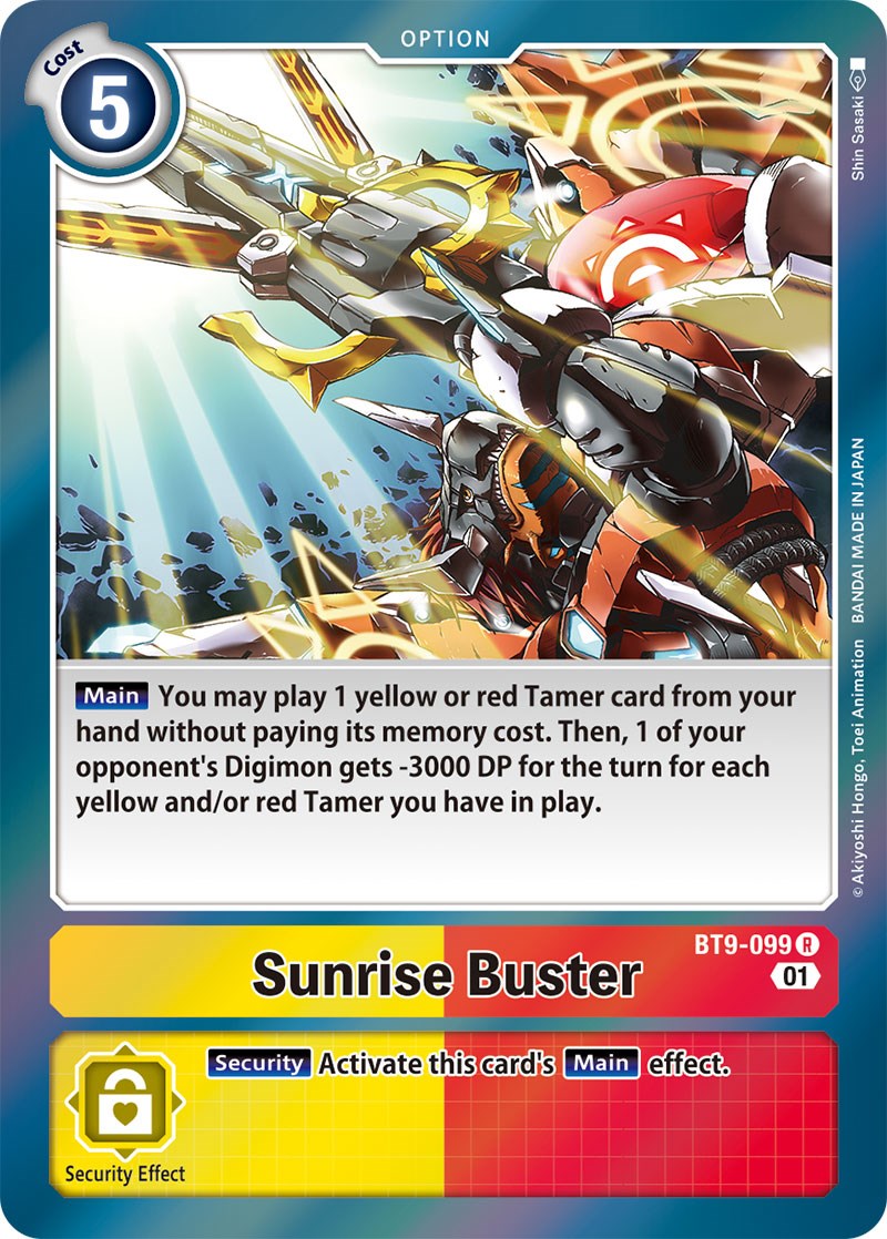 Sunrise Buster [BT9-099] [X Record] - Destination Retro