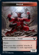Fractal // Avatar Double-Sided Token [Strixhaven: School of Mages Tokens] - Destination Retro
