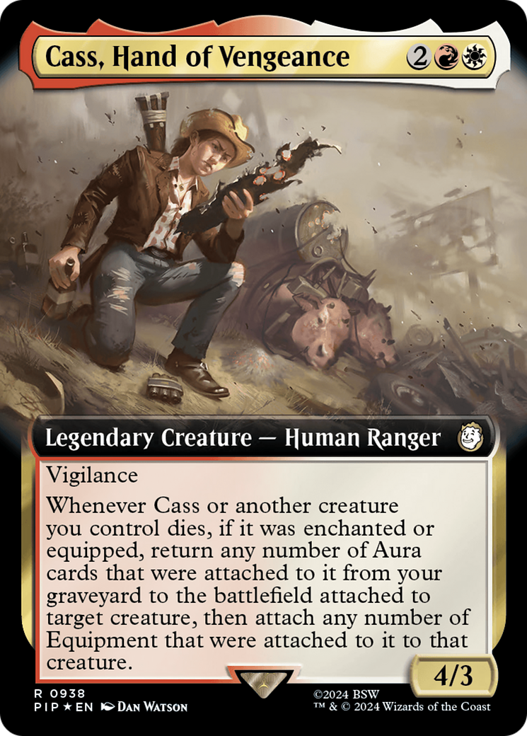Cass, Hand of Vengeance (Extended Art) (Surge Foil) [Fallout] - Destination Retro
