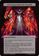 Dark Wings Bring Your Downfall (Full Art) [Duskmourn: Archenemy] - Destination Retro