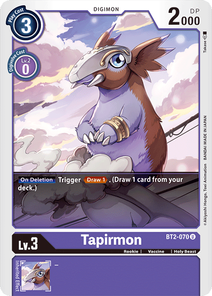Tapirmon [BT2-070] [Release Special Booster Ver.1.0] - Destination Retro
