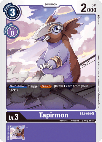 Tapirmon [BT2-070] [Release Special Booster Ver.1.0] - Destination Retro