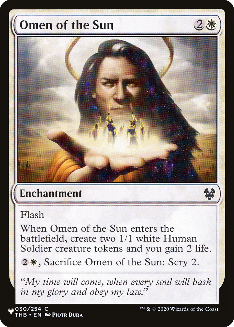 Omen of the Sun [The List] - Destination Retro