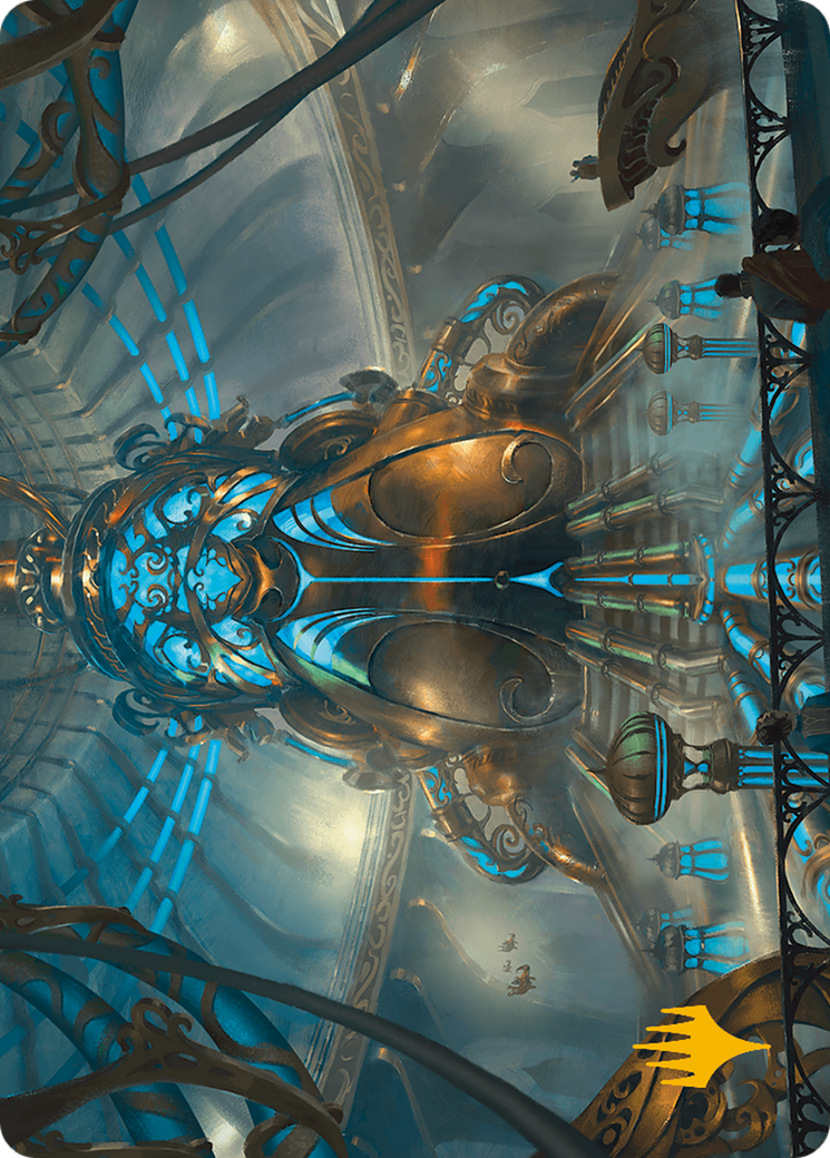 Aether Refinery Art Card (Gold-Stamped Planeswalker Symbol) [Modern Horizons 3 Art Series] - Destination Retro
