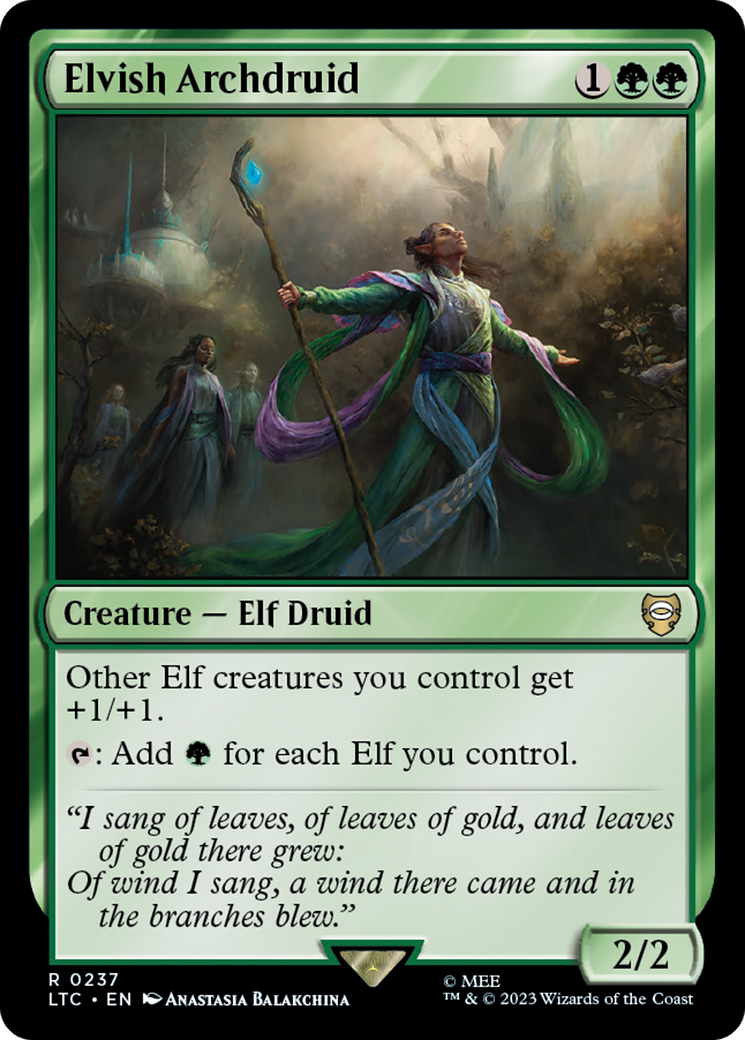 Elvish Archdruid [The Lord of the Rings: Tales of Middle-Earth Commander] - Destination Retro