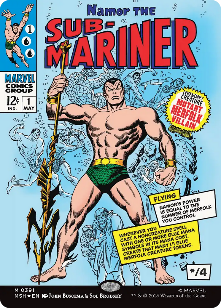 Namor The Sub-Mariner (Borderless) [Marvel Super Heroes] - Destination Retro