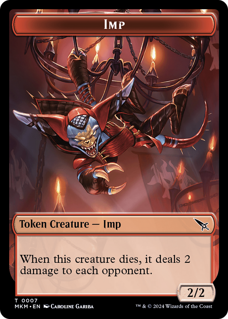 Thopter (0020) // Imp Double-Sided Token [Murders at Karlov Manor Tokens] - Destination Retro