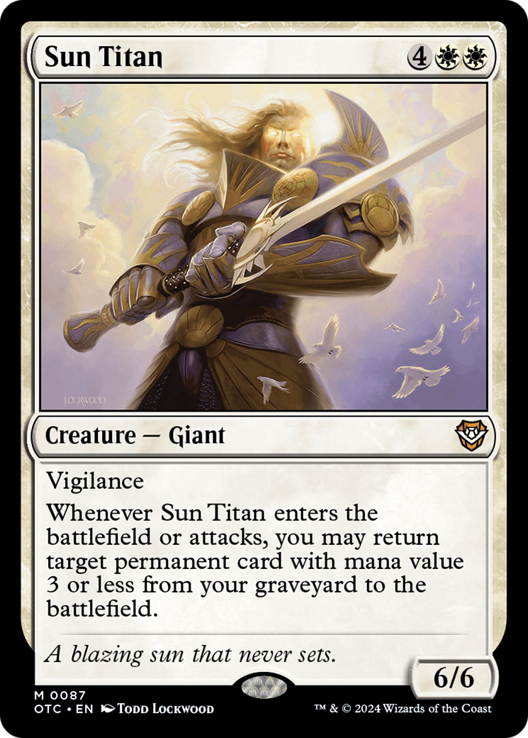 Sun Titan [Outlaws of Thunder Junction Commander] - Destination Retro