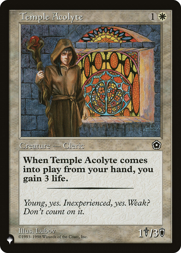 Temple Acolyte [The List] - Destination Retro