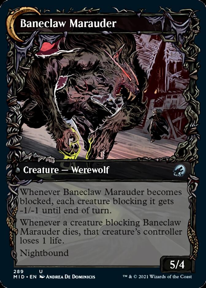 Baneblade Scoundrel // Baneclaw Marauder (Showcase Equinox) [Innistrad: Midnight Hunt] - Destination Retro