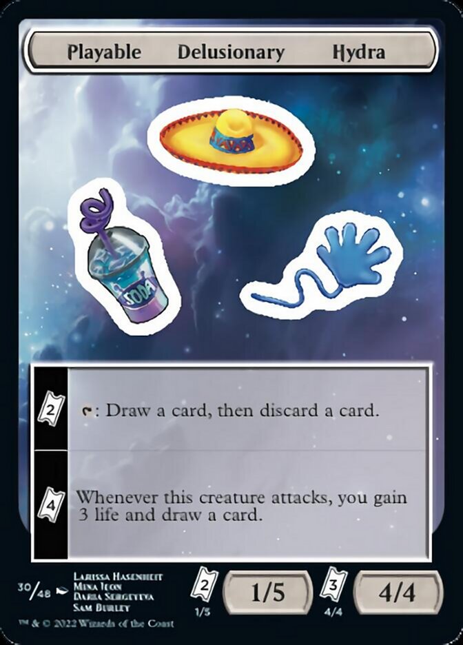 Playable Delusionary Hydra [Unfinity Stickers] - Destination Retro