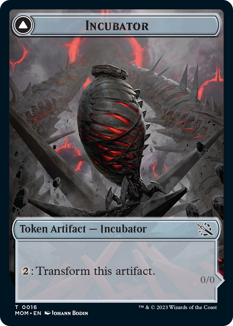 Incubator // Phyrexian (16) Double-Sided Token [March of the Machine Tokens] - Destination Retro