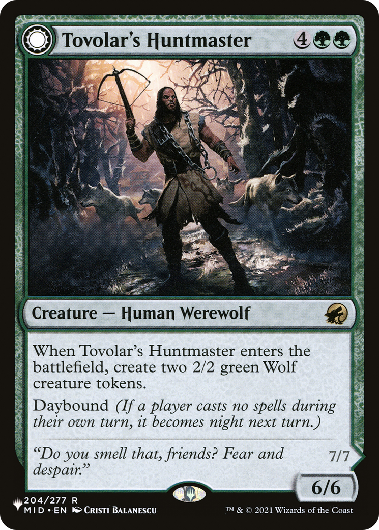 Tovolar's Huntmaster // Tovolar's Packleader [Secret Lair: From Cute to Brute] - Destination Retro