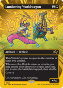 Lumbering Worldwagon (Borderless) (First-Place Foil) [Aetherdrift] - Destination Retro