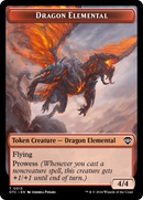 Dragon Elemental // Treasure Double-Sided Token [Outlaws of Thunder Junction Commander Tokens] - Destination Retro