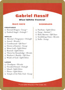 Gabriel Nassif Decklist [World Championship Decks 2004] - Destination Retro