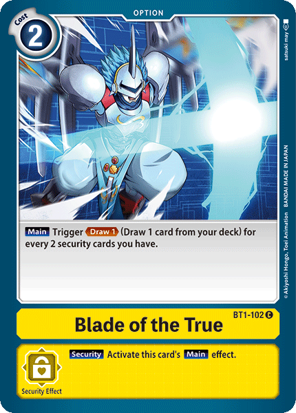 Blade of the True [BT1-102] [Release Special Booster Ver.1.0] - Destination Retro