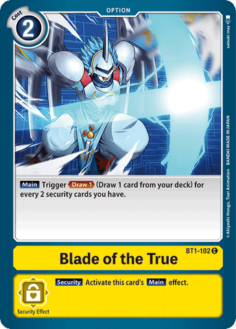 Blade of the True [BT1-102] [Release Special Booster Ver.1.0] - Destination Retro