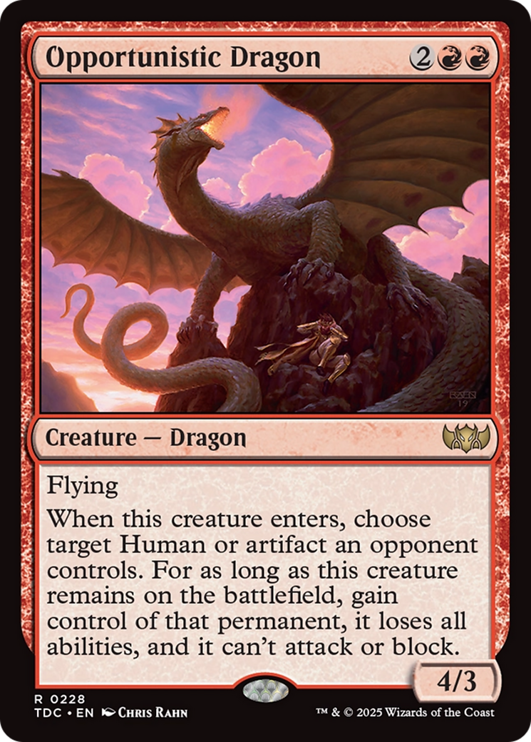 Opportunistic Dragon [Tarkir: Dragonstorm Commander] - Destination Retro