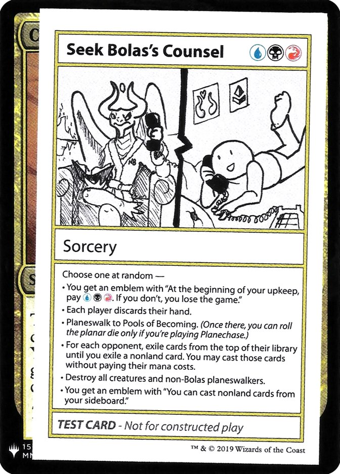 Seek Bolas's Counsel [Mystery Booster Playtest Cards] - Destination Retro