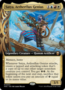 Satya, Aetherflux Genius (Extended Art) [Modern Horizons 3 Commander] - Destination Retro