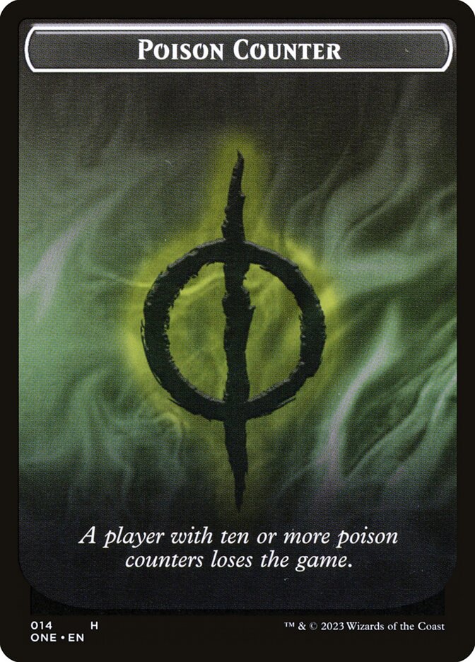 Phyrexian Goblin // Poison Counter Double-Sided Token [Phyrexia: All Will Be One Tokens] - Destination Retro