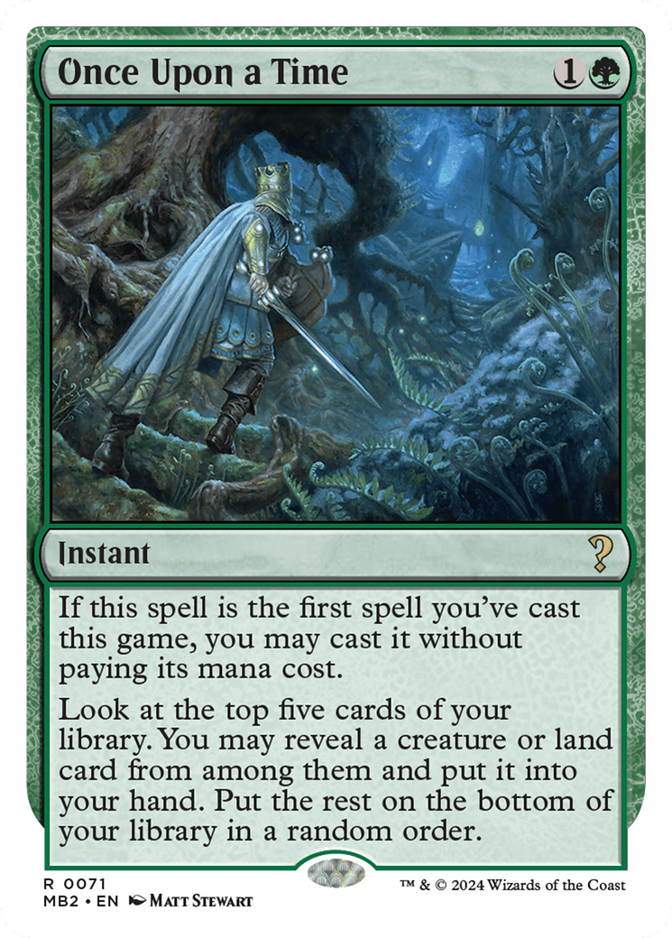 Once Upon a Time (White Border) [Mystery Booster 2] - Destination Retro