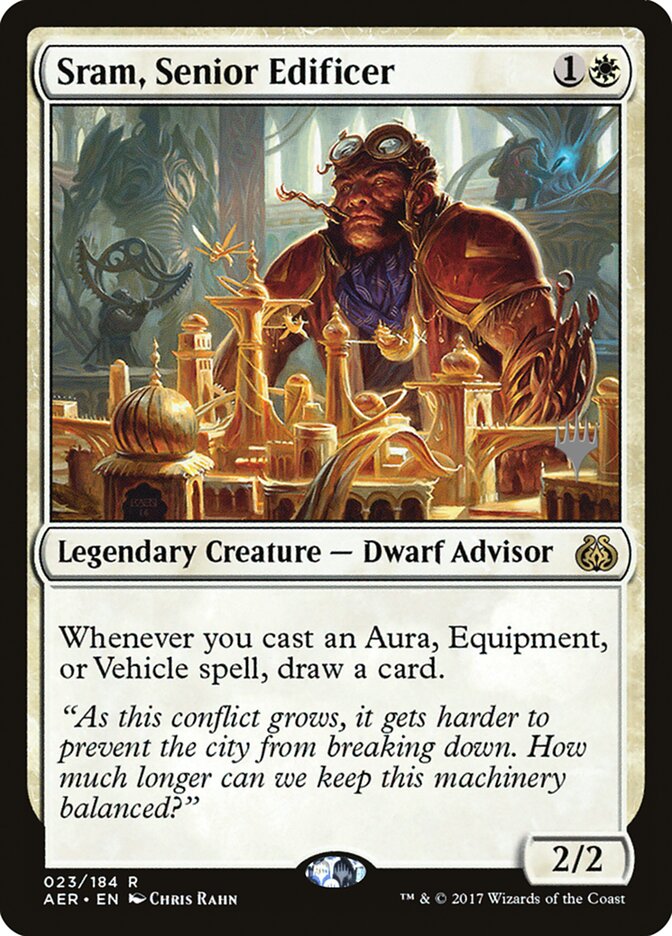 Sram, Senior Edificer [Aether Revolt Promos] - Destination Retro