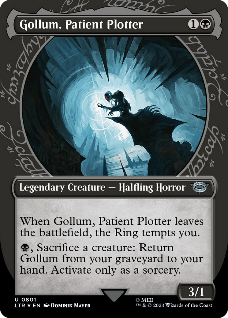 Gollum, Patient Plotter (Showcase) (Surge Foil) [The Lord of the Rings: Tales of Middle-Earth] - Destination Retro