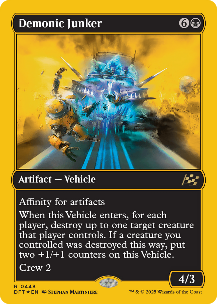 Demonic Junker (First-Place Foil) [Aetherdrift] - Destination Retro