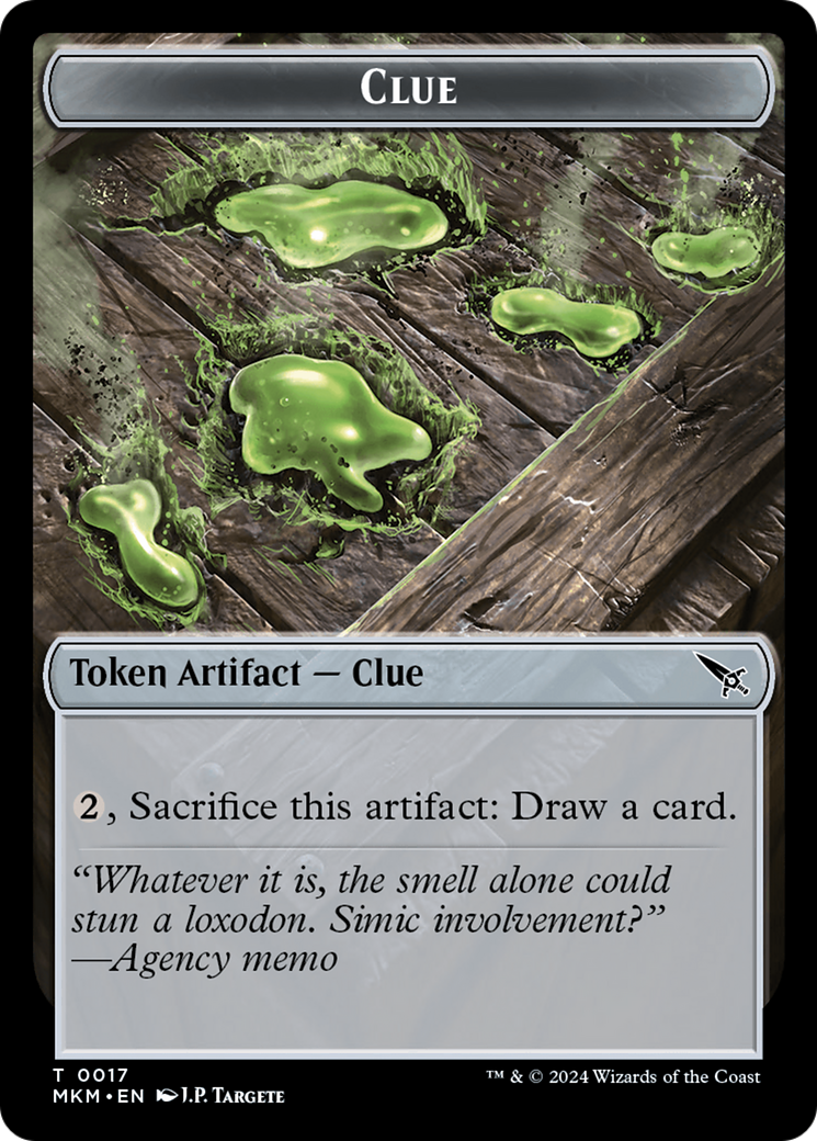 Thopter (0020) // Clue (0017) Double-Sided Token [Murders at Karlov Manor Tokens] - Destination Retro