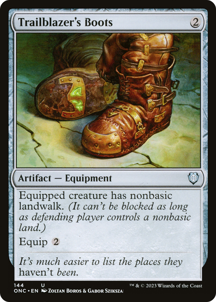 Trailblazer's Boots [Phyrexia: All Will Be One Commander] - Destination Retro
