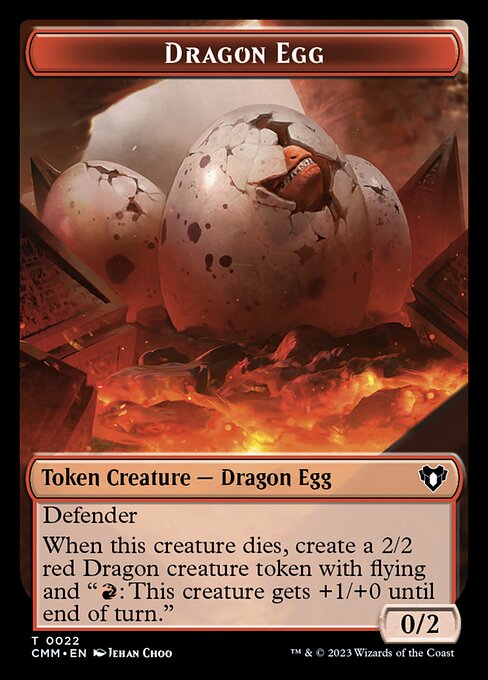 City's Blessing // Dragon Egg Double-Sided Token [Commander Masters Tokens] - Destination Retro