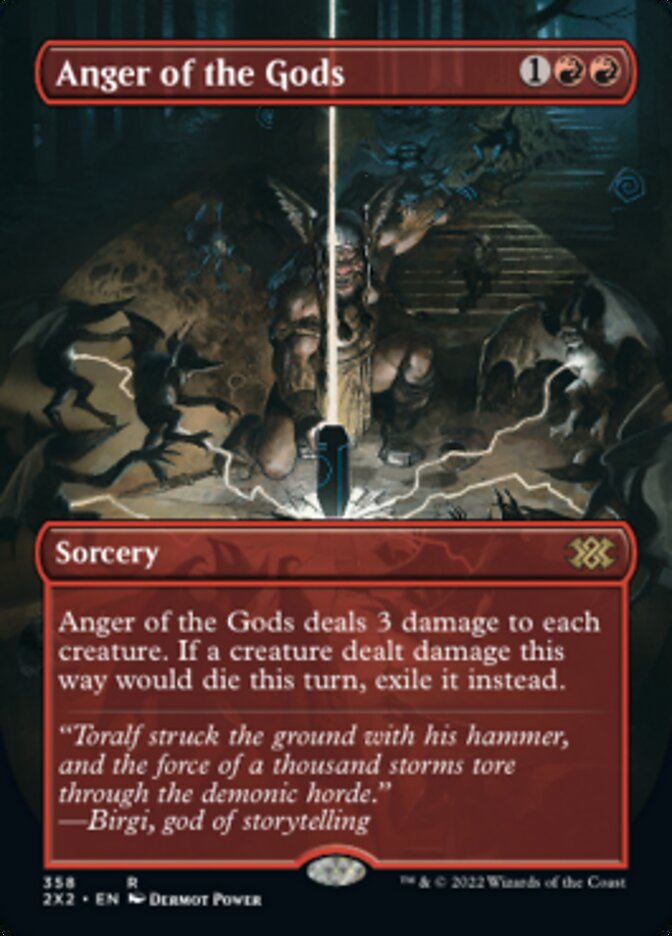 Anger of the Gods (Borderless Alternate Art) [Double Masters 2022] - Destination Retro