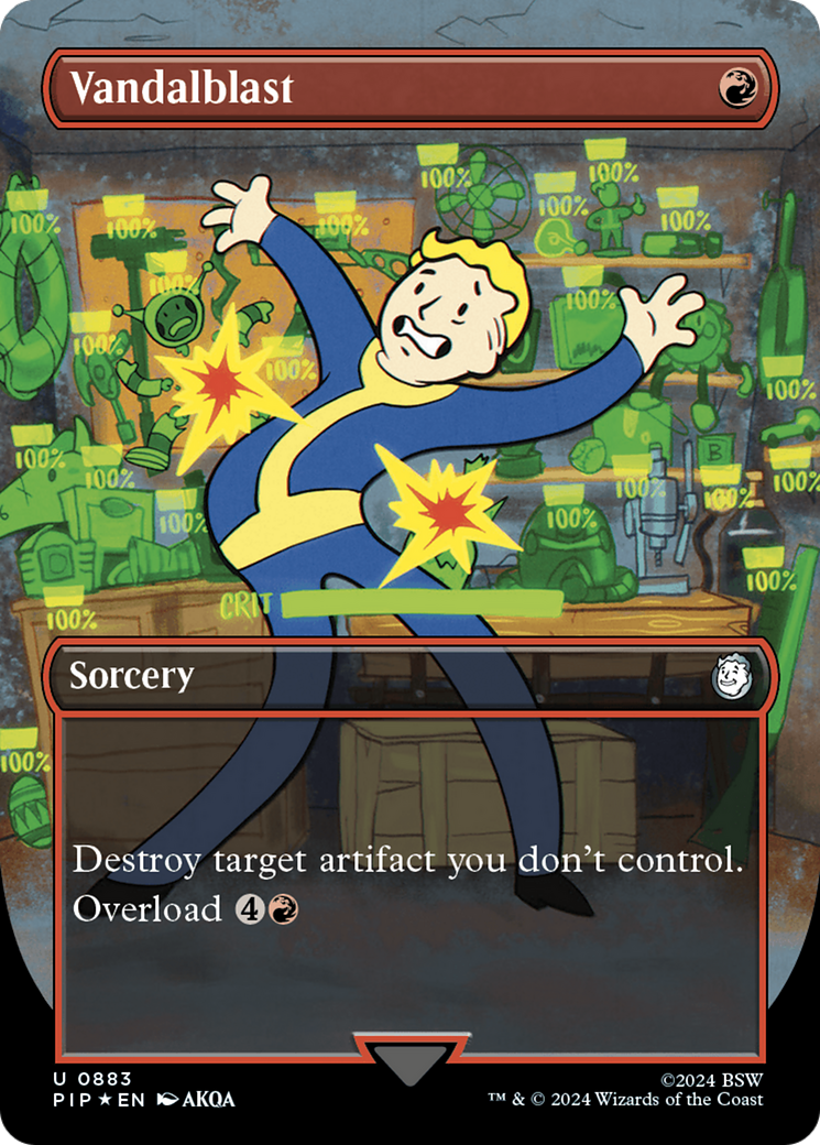 Vandalblast (Borderless) (Surge Foil) [Fallout] - Destination Retro
