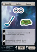 Unstable Robot Dragon [Unfinity Stickers] - Destination Retro