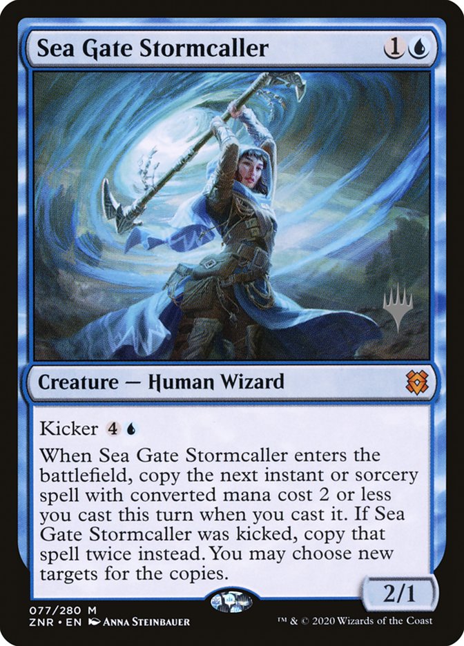 Sea Gate Stormcaller (Promo Pack) [Zendikar Rising Promos] - Destination Retro
