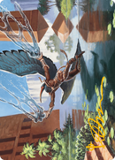 Nadu, Winged Wisdom Art Card (Gold-Stamped Signature) [Modern Horizons 3 Art Series] - Destination Retro