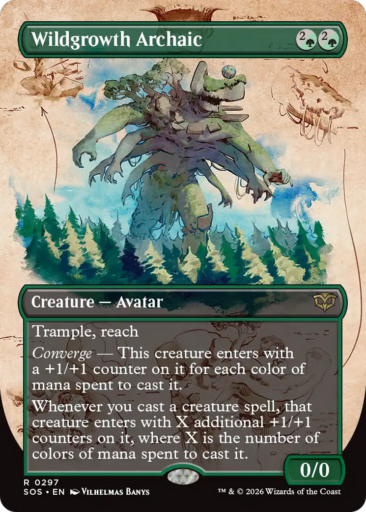 Wildgrowth Archaic (Borderless) [Secrets of Strixhaven] - Destination Retro
