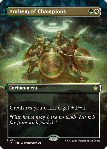 Anthem of Champions (Borderless) [Foundations] - Destination Retro