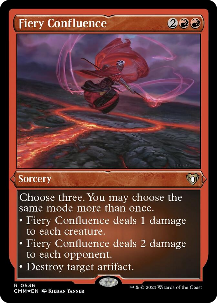 Fiery Confluence (Foil Etched) [Commander Masters] - Destination Retro