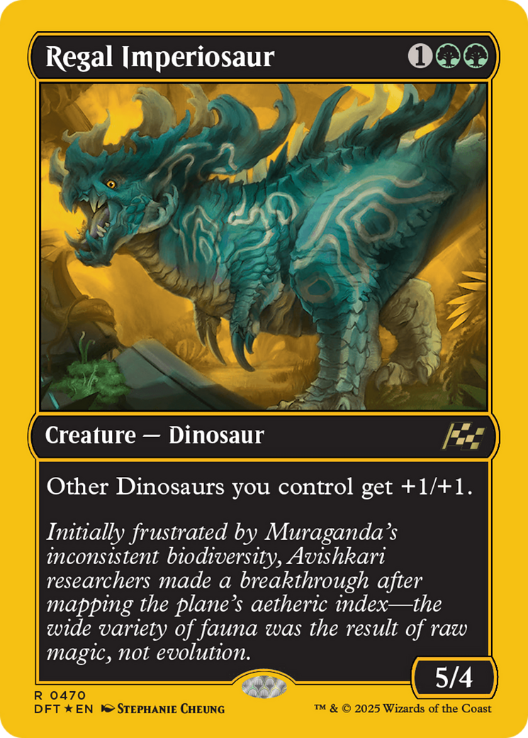 Regal Imperiosaur (First-Place Foil) [Aetherdrift] - Destination Retro