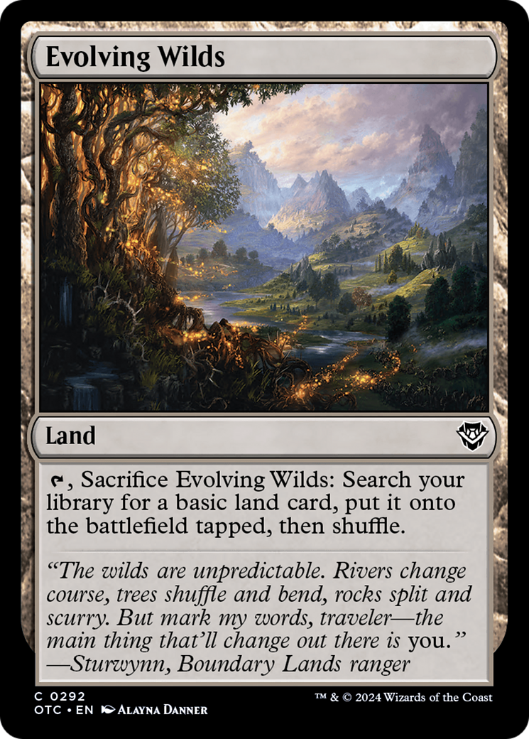 Evolving Wilds [Outlaws of Thunder Junction Commander] - Destination Retro