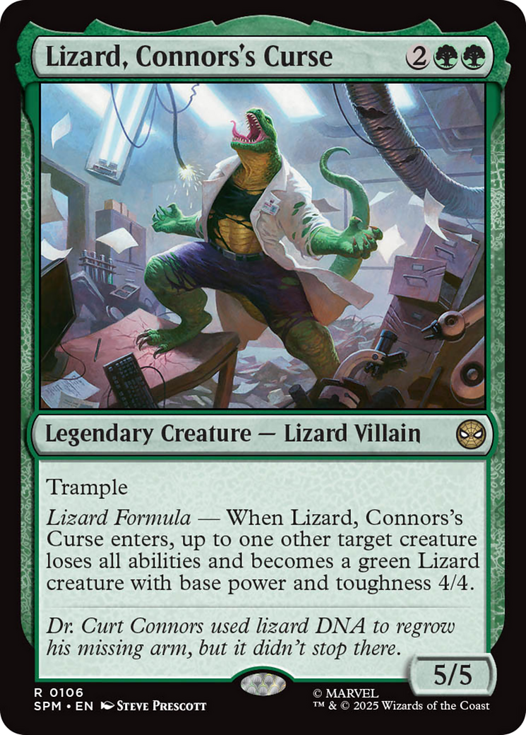 Lizard, Connors's Curse [Marvel's Spider-Man] - Destination Retro