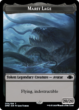 Goblin // Marit Lage Double-Sided Token [Dominaria Remastered Tokens] - Destination Retro