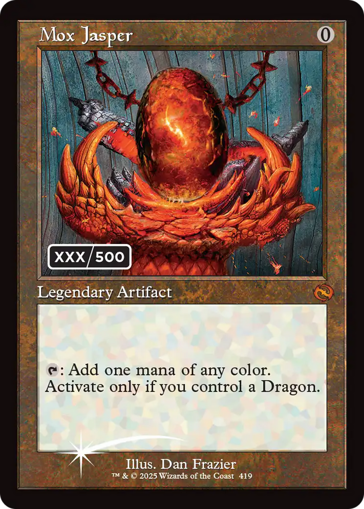 Mox Jasper (Serial Numbered) [Tarkir: Dragonstorm] - Destination Retro