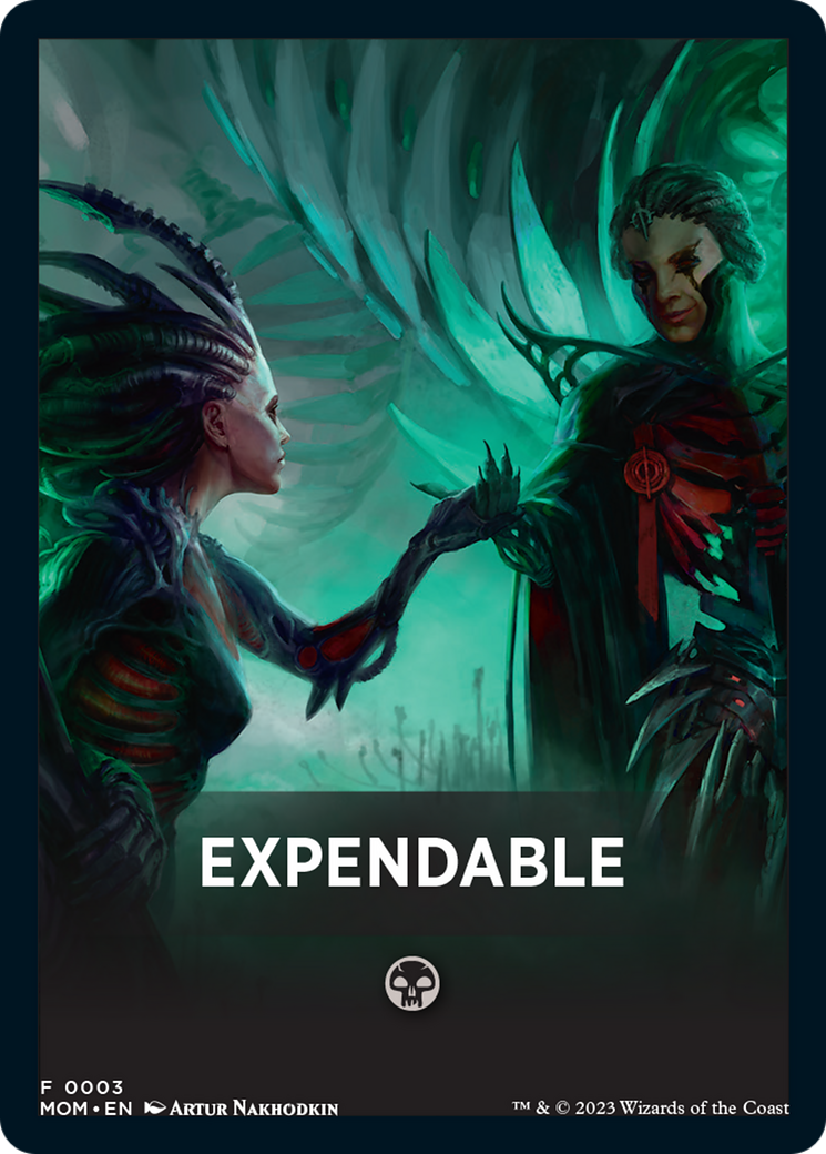 Expendable Theme Card [March of the Machine Tokens] - Destination Retro