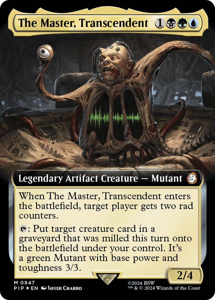 The Master, Transcendent (Extended Art) (Surge Foil) [Fallout] - Destination Retro