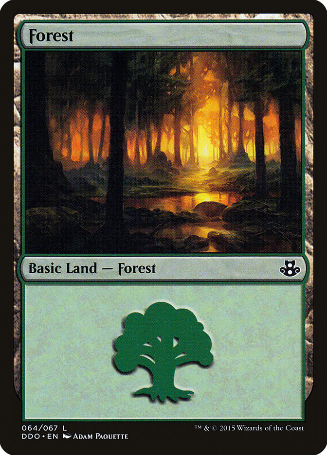 Forest (64) [Duel Decks: Elspeth vs. Kiora] - Destination Retro
